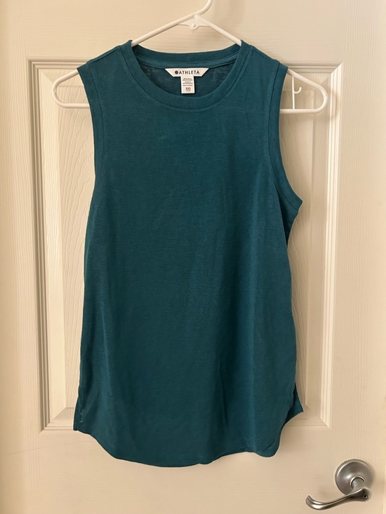 Athleta Tops - Athleta Deep Teal Sleeveless Muscle Tank